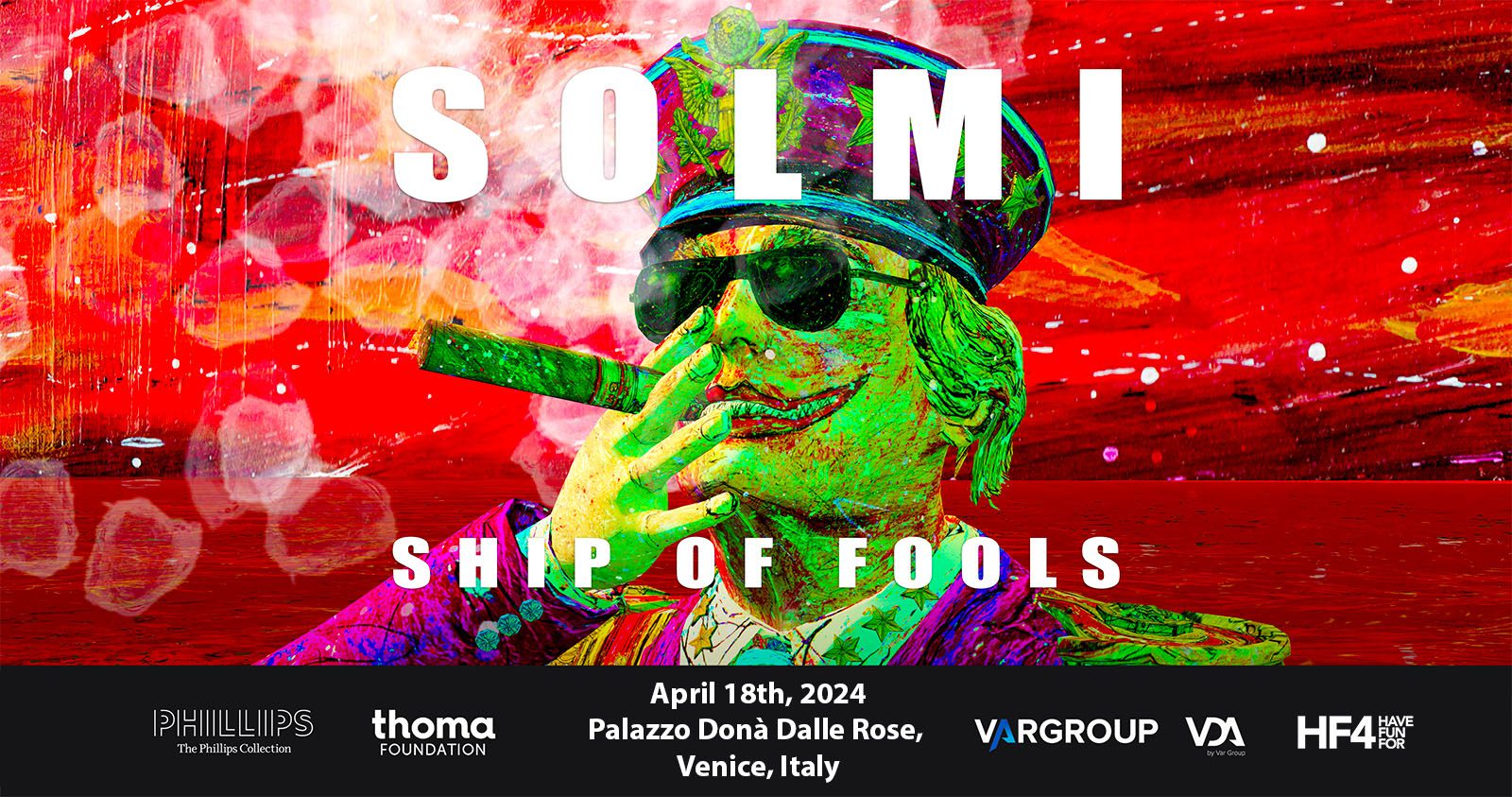 SOLMI – Ship of Fools. La mostra evento dal 18 Aprile a Palazzo Donà dalle Rese, Venezia.